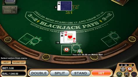  free blackjack match the dealer